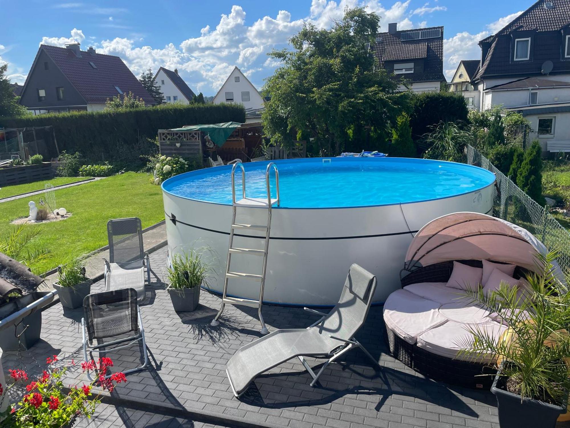 Kleine Gemuetliche Einliegerwohnung Mit Garten Und Pool Nordstemmen Exterior photo